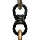 Small prodigy swivel connected to two carabiners