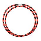 coiled orange/black hoop