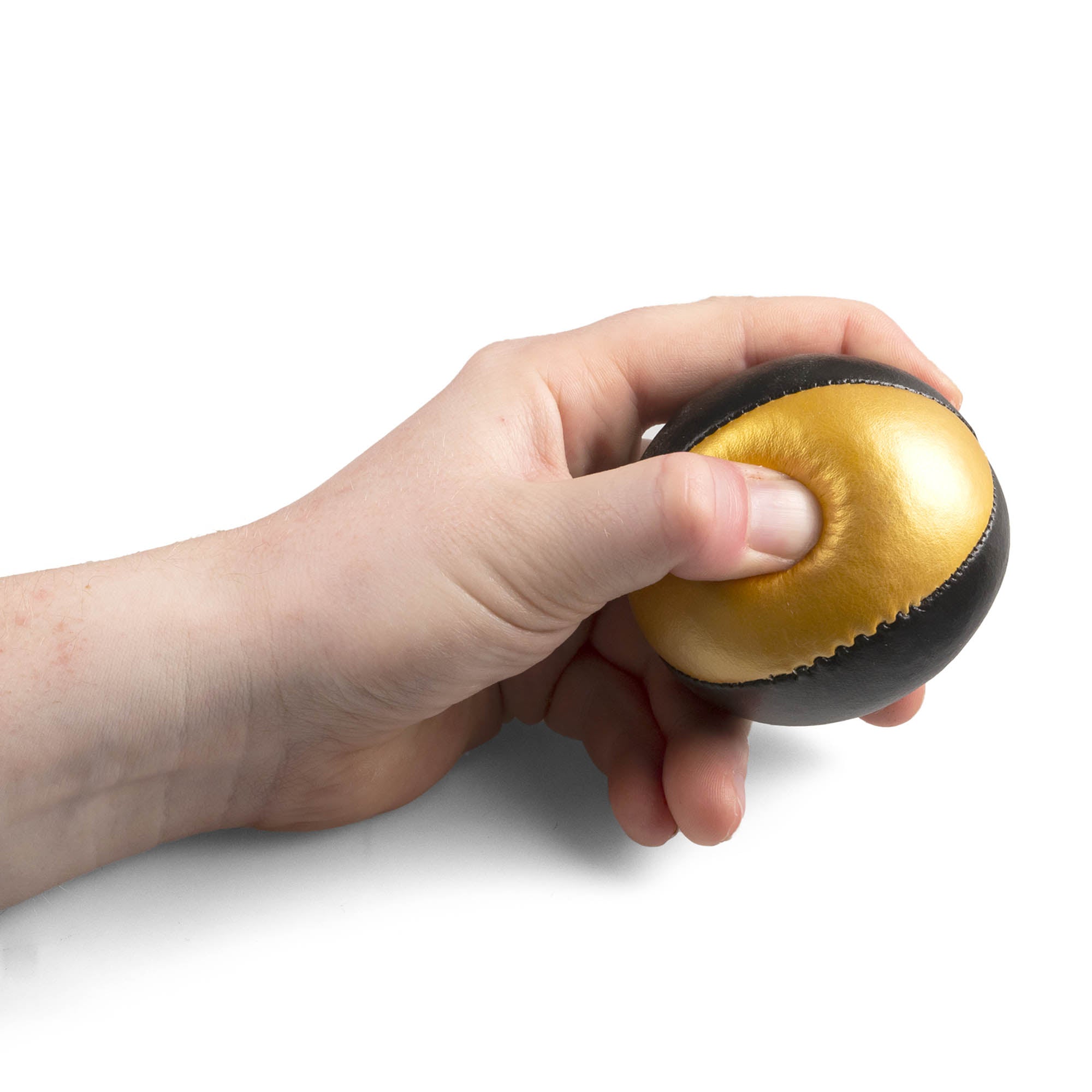 squeezing gold/black ball