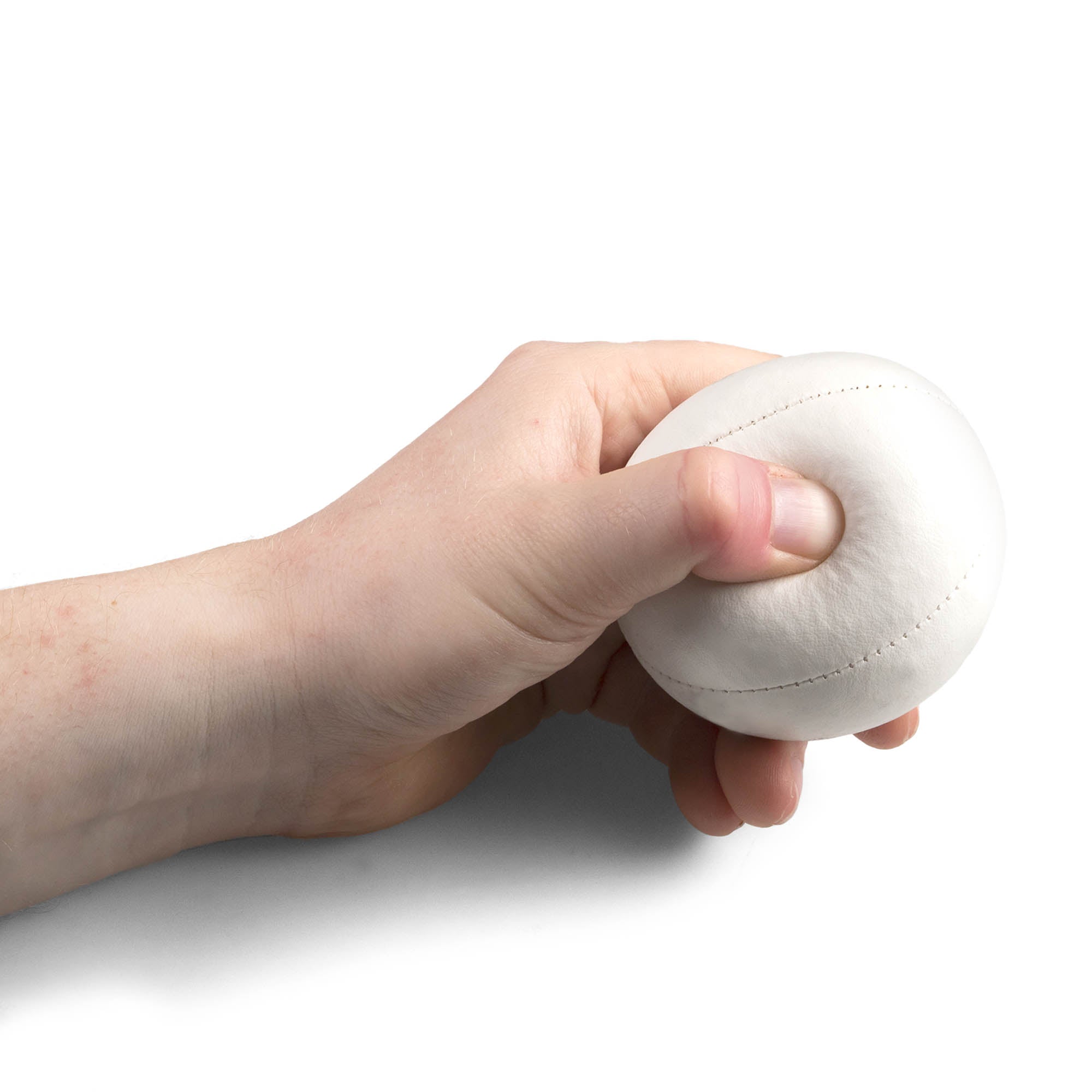 squeezing white ball