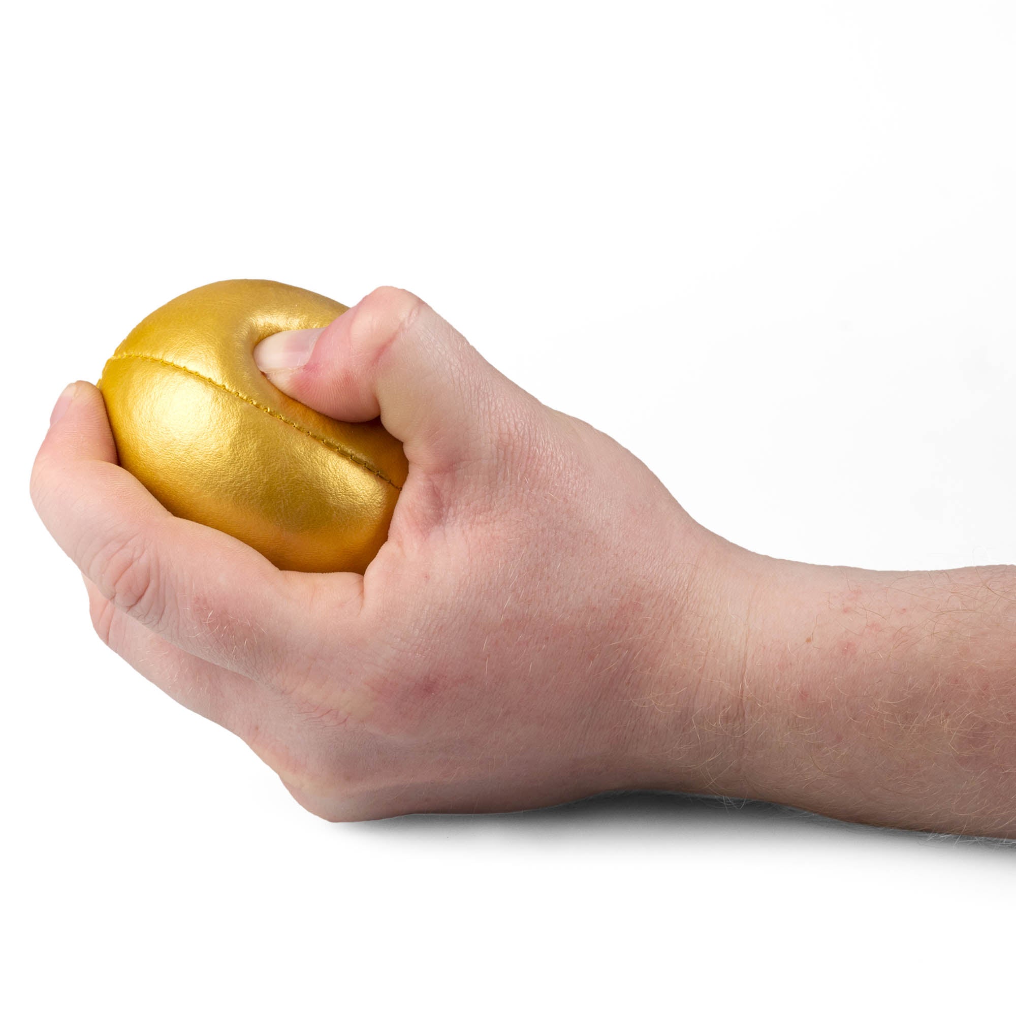 squeezing gold ball