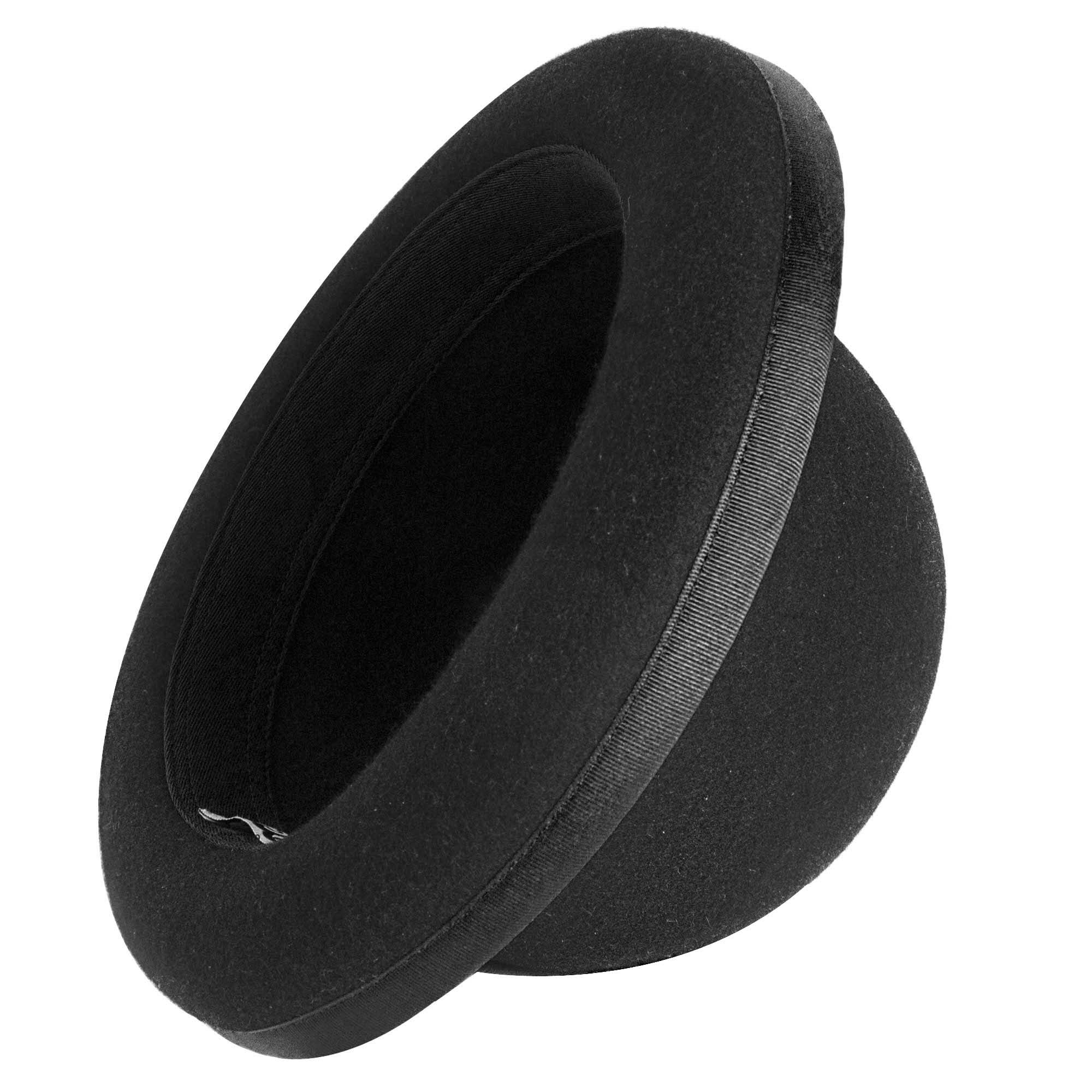 black hat angled