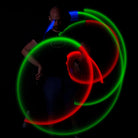 stick poi spinning with light trails