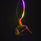 Glowing action shot of LED hoop