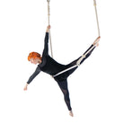 performer on classic trapeze